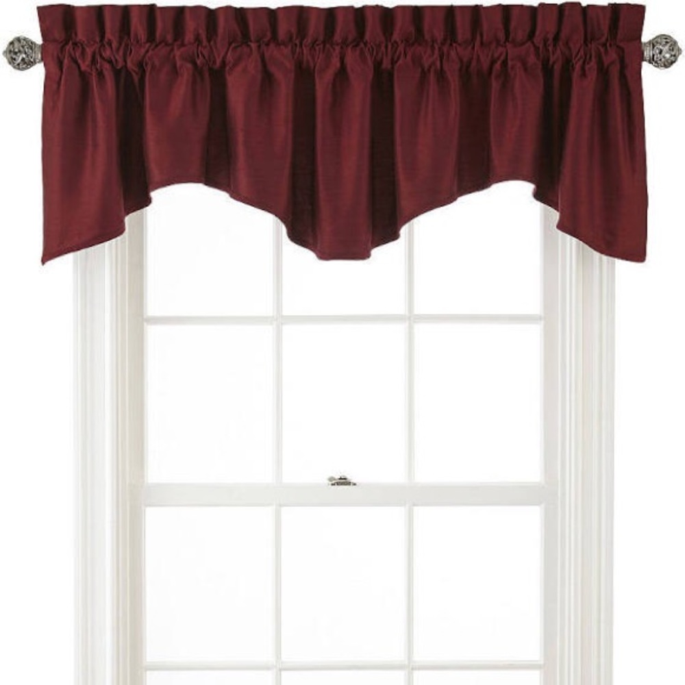 4 French Cabernet colored valances